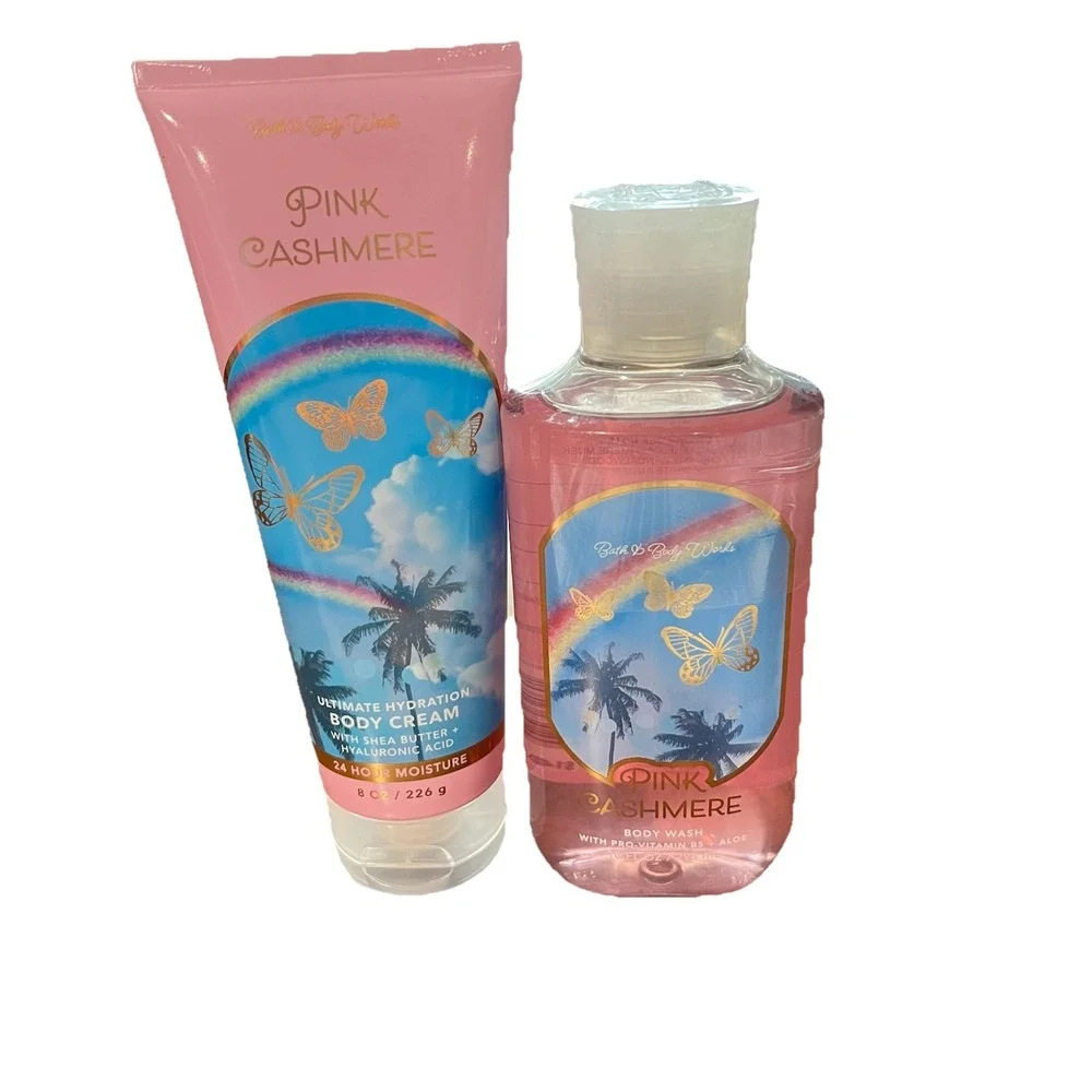 Bath & Body Works Pink Cashmere Body Cream And Shower Gel Hydration Retired